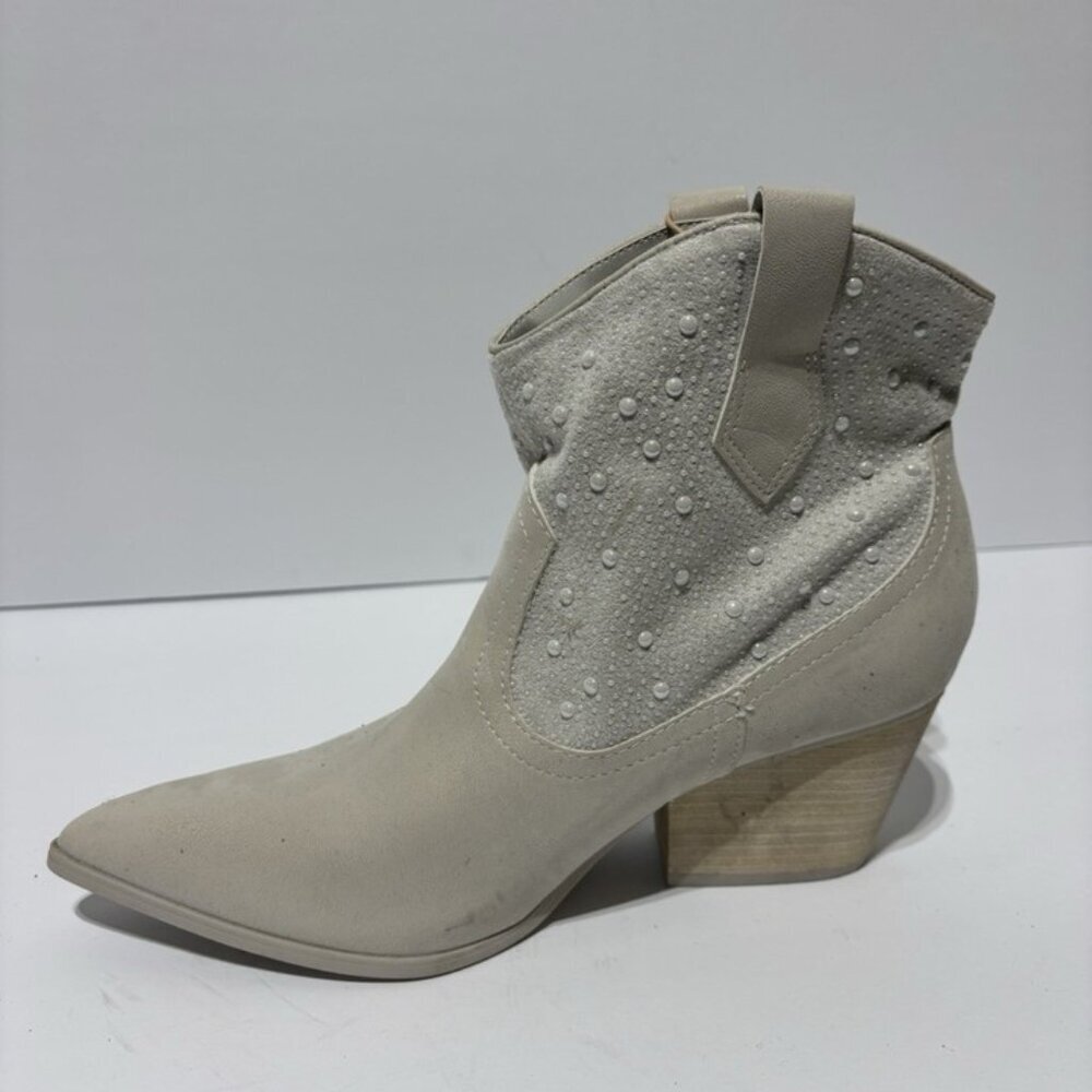 Mia Women’s Luanne Grey Western Booties, Size 7.5 M - Picture 2 of 6